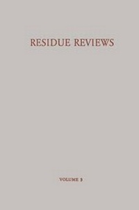 Enlarge image Cover: Residue Reviews / Ruckstands-Berichte - Springer