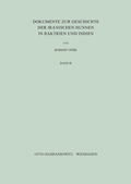 Cover: Dokumente zur Geschichte der iranischen Hunnen in Baktrien und Indien - Harrassowitz Verlag