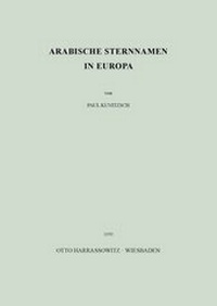 Abbildung von: Arabische Sternnamen in Europa - Harrassowitz Verlag