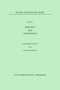 Enlarge image Cover: Der Text des "Nilhymnus" - Harrassowitz Verlag
