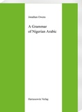 Cover: A Grammar of Nigerian Arabic - Harrassowitz Verlag