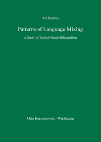 Enlarge image Cover: Patterns of Language Mixing - Harrassowitz Verlag