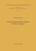 Cover: Studien zu Sprache und Geschichte der Karer in &Auml;gypten - Harrassowitz Verlag