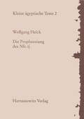 Cover: Die Prophezeiung des Nfr.tj - Harrassowitz Verlag