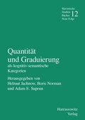 Cover: Quantit&auml;t und Graduierung als kognitiv-semantische Kategorien - Harrassowitz Verlag