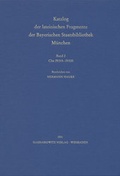 Cover: Catalogus codicum manu scriptorum Bibliothecae Monacensis. (Handschriftenkatalog... / Catalogus codicum latinorum. Ab 4.5 Katalog der lateinischen Handschriften - Harrassowitz Verlag