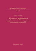 Cover: &Auml;gyptische Algorithmen - Harrassowitz Verlag