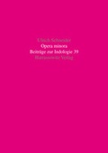 Cover: Opera minora - Harrassowitz Verlag