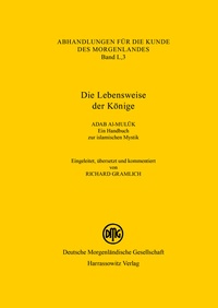 Abbildung von: Die Lebensweise der Könige Adab al-muluk - Harrassowitz Verlag