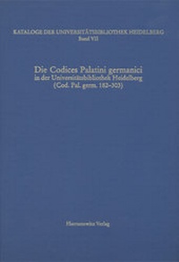 Abbildung von: Kataloge der Universitätsbibliothek Heidelberg / Die Codices Palatini germanici in der Universitätsbibliothek Heidelberg - Harrassowitz Verlag