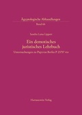 Cover: Ein demotisches juristisches Lehrbuch - Harrassowitz Verlag