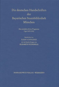 Abbildung von: Catalogus codicum manu scriptorum Bibliothecae Monacensis. (Handschriftenkatalog... / Die deutschen Pergament-Handschriften - Harrassowitz Verlag