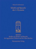 Cover: Schrift und Sprache der 4. Dynastie - Harrassowitz Verlag