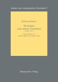 Cover: Wortindex zum sp&auml;ten Totenbuch (pTurin 1791) - Harrassowitz Verlag