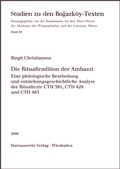 Cover: Die Ritualtradition der Ambazzi - Harrassowitz Verlag