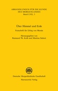 Cover: &Uuml;ber Himmel und Erde - Harrassowitz Verlag