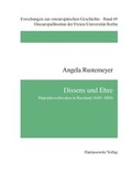 Cover: Dissens und Ehre - Harrassowitz Verlag