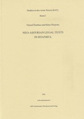 Cover: Neo-Assyrian Legal Texts in Istanbul - Harrassowitz Verlag