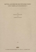 Cover: Mittelassyrische Rechtsurkunden und Verwaltungstexte V - Harrassowitz Verlag