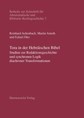 Cover: Tora in der Hebr&auml;ischen Bibel - Harrassowitz Verlag