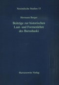 Cover: Beitr&auml;ge zur historischen Laut- und Formenlehre des Burushaski - Harrassowitz Verlag