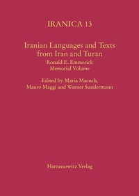 Enlarge image Cover: Iranian Languages and Texts from Iran and Turan - Harrassowitz Verlag