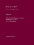 Cover: Altorientalische und biblische Rechtsgeschichte - Harrassowitz Verlag