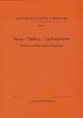 Cover: Texte - Theben - Tonfragmente - Harrassowitz Verlag
