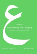 Cover: Fortschreibung und Auslegung - Harrassowitz Verlag