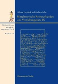 Cover: Keilschrifttexte aus mittelassyrischer Zeit / Mittelassyrische Rechtsurkunden und Verwaltungstexte IX - Harrassowitz Verlag