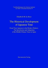 Enlarge image Cover: The Historical Development of Japanese Tone - Harrassowitz Verlag