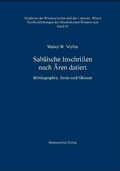 Cover: Sab&auml;ische Inschriften nach &Auml;ren datiert - Harrassowitz Verlag