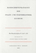 Cover: Die Handschriften der Staats- und Stadtbibliothek Augsburg. 8&deg; Cod 1-232 - Harrassowitz Verlag