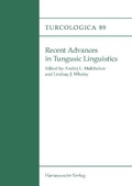 Cover: Recent Advances in Tungusic Linguistics - Harrassowitz Verlag
