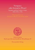 Cover: Vorspann oder formative Phase? - Harrassowitz Verlag