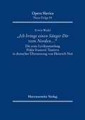 Cover: "Ich bringe einen S&auml;nger Dir vom Norden ." - Harrassowitz Verlag