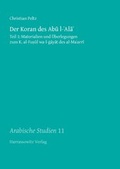 Cover: Der Koran des Abu l-'Ala' - Harrassowitz Verlag