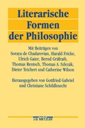 Cover: Literarische Formen der Philosophie - J.B. Metzler