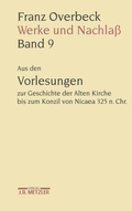 Cover: Franz Overbeck: Werke und Nachla&szlig; - J.B. Metzler
