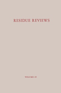 Abbildung von: Residue Reviews - Springer