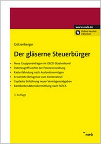 Abbildung von: Der gläserne Steuerbürger - NWB