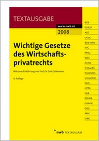 Abbildung von: Wichtige Gesetze des Wirtschaftsprivatrechts - NWB