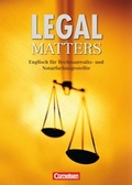 Cover: Legal Matters - First Edition / B1 - Sch&uuml;lerbuch - Cornelsen Verlag