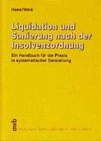 Abbildung von: Liquidation und Sanierung nach der Insolvenzordnung - NWB