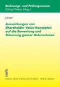 Cover: Auswirkungen von Shareholder-Value-Konzepten auf die Bewertung und Steuerung ganzer Unternehmen - NWB