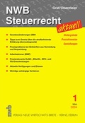 Cover: NWB Steuerrecht aktuell. Hintergr&uuml;nde - Praxishinweise - Gestaltungen - NWB