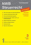 Cover: NWB Steuerrecht aktuell. Hintergr&uuml;nde - Praxishinweise - Gestaltungen - NWB