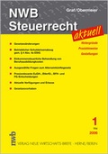 Cover: NWB Steuerrecht aktuell. Hintergr&uuml;nde - Praxishinweise - Gestaltungen - NWB