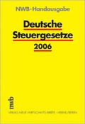 Cover: NWB-Handausgabe Deutsche Steuergesetze 2006 - NWB