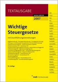 Abbildung von: Wichtige Steuergesetze - NWB